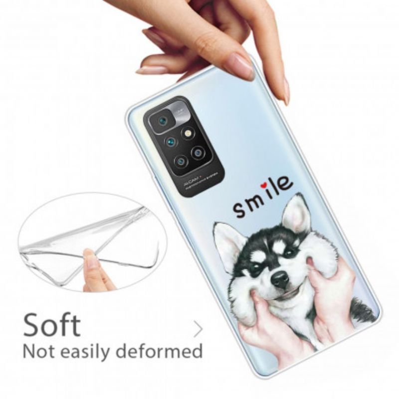 Hülle Xiaomi Redmi 10 Handyhülle Lächelnder Hund