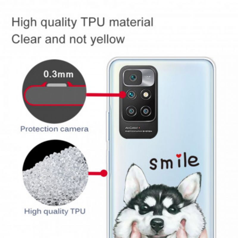 Hülle Xiaomi Redmi 10 Handyhülle Lächelnder Hund