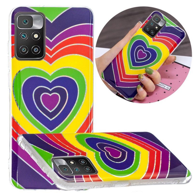 Hülle Xiaomi Redmi 10 Psychedelisches Herz