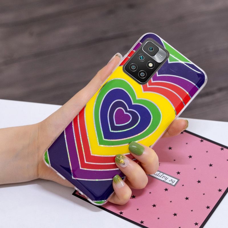 Hülle Xiaomi Redmi 10 Psychedelisches Herz