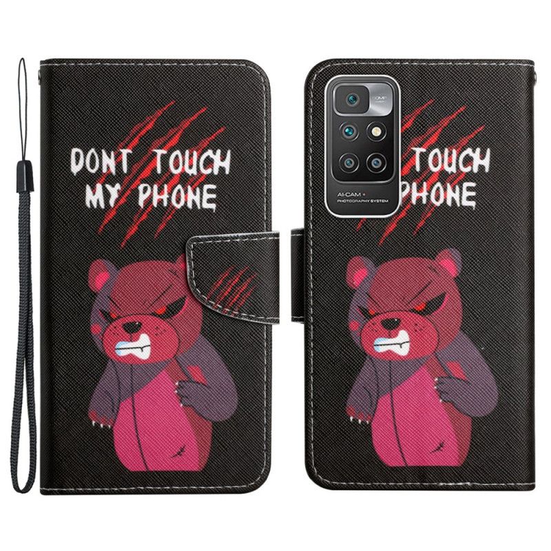 Lederhüllen Für Xiaomi Redmi 10 Bär Fass Mein Telefon Nicht An