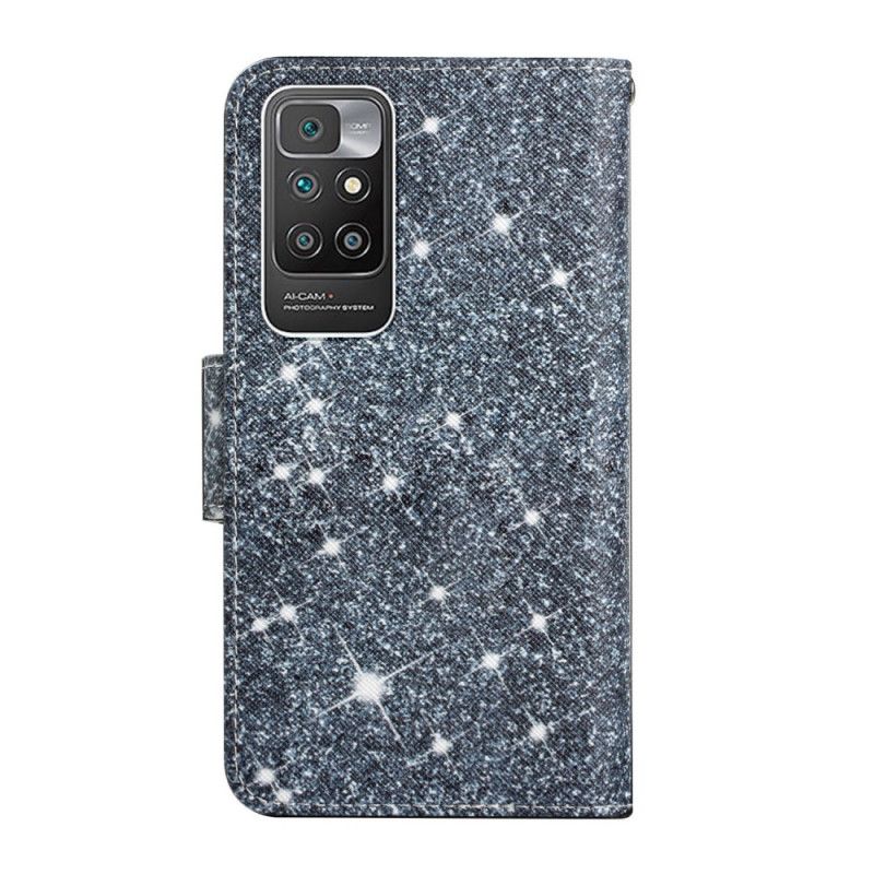 Lederhüllen Für Xiaomi Redmi 10 Glitter Riemchen