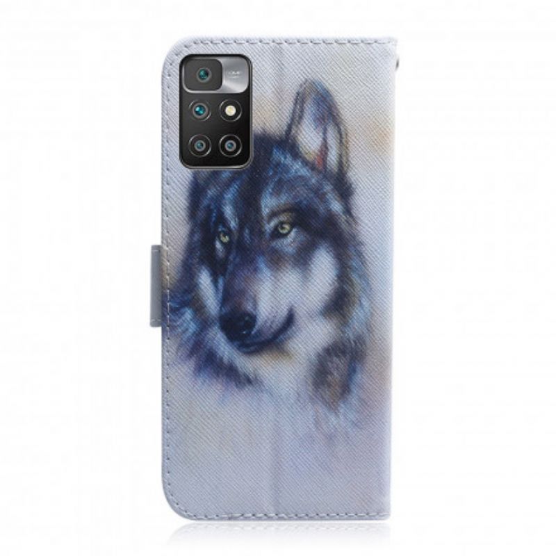 Lederhüllen Für Xiaomi Redmi 10 Hunde-look