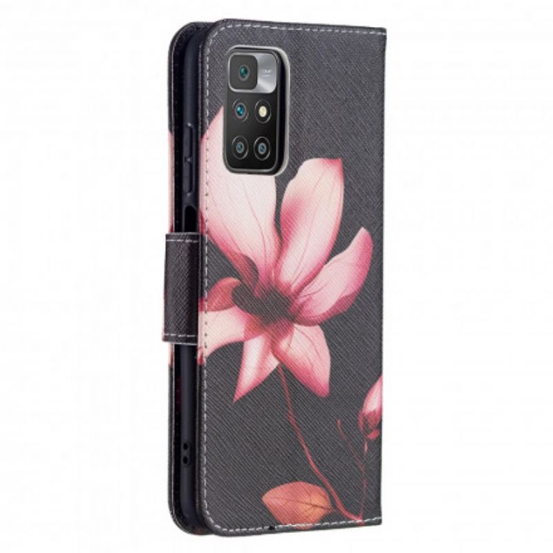 Lederhüllen Für Xiaomi Redmi 10 Rosa Blume