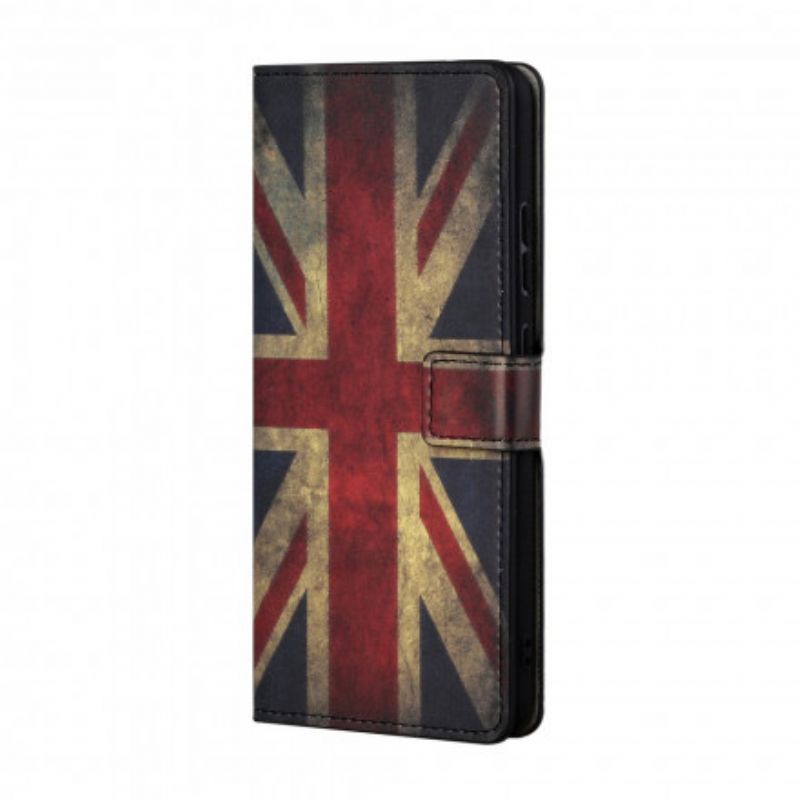 Lederhüllen Xiaomi Redmi 10 England Flaggenband