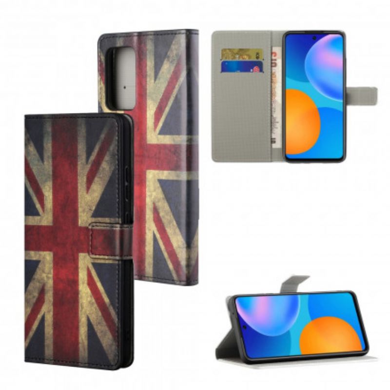 Lederhüllen Xiaomi Redmi 10 England Flaggenband