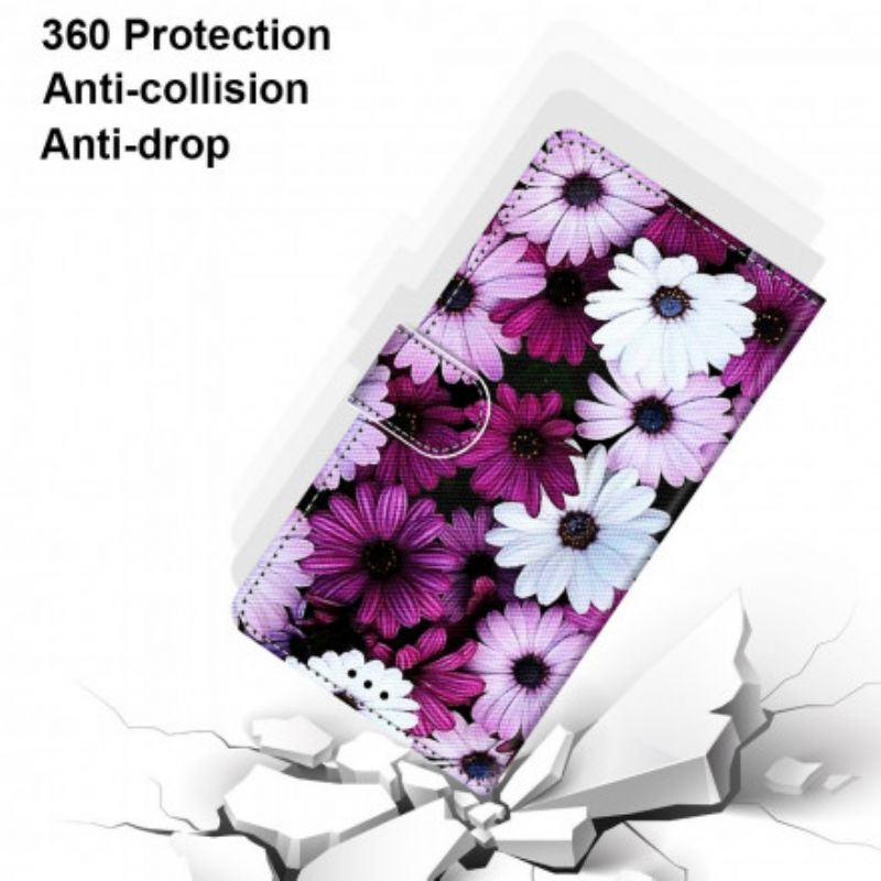 Lederhüllen Xiaomi Redmi 10 Handyhülle Blumenwunder