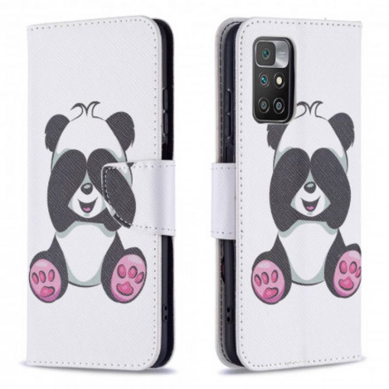 Lederhüllen Xiaomi Redmi 10 Panda-spaß