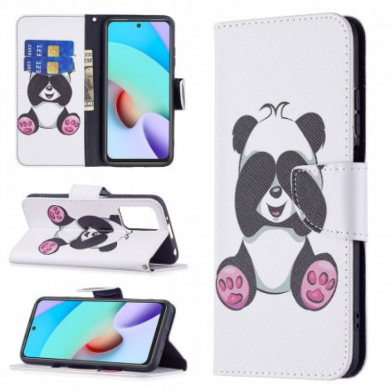 Lederhüllen Xiaomi Redmi 10 Panda-spaß