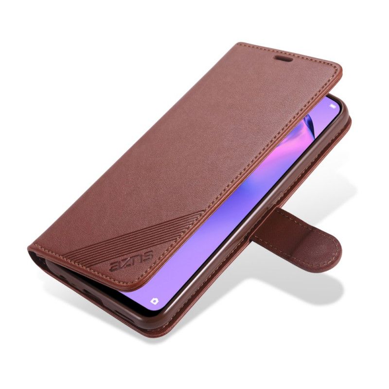 Lederhüllen Für Oppo A53s Schwarz Kunstleder-Azns