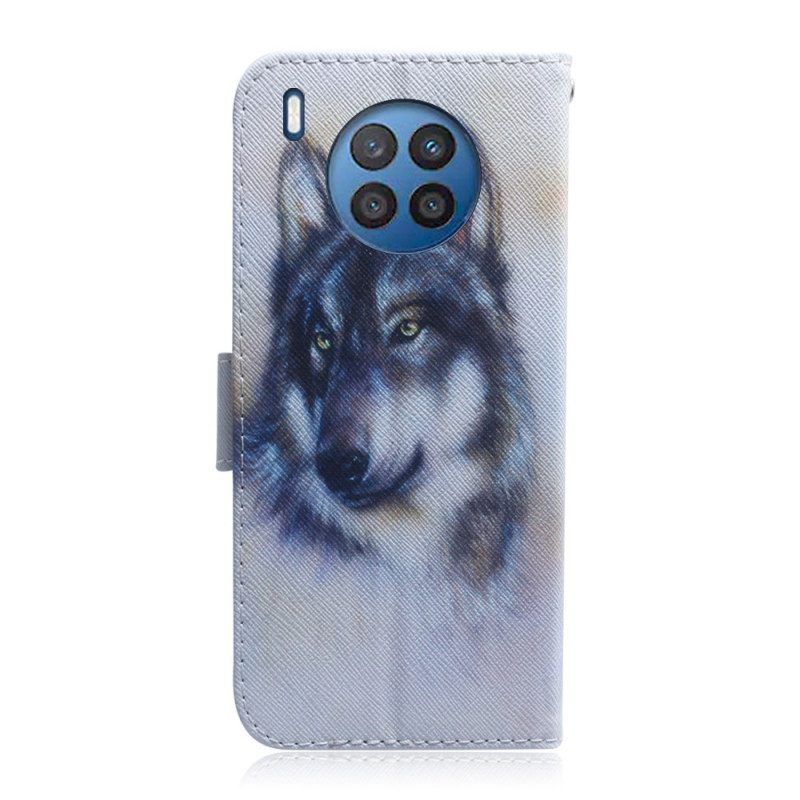 Flip Case Für Honor 50 Lite Hunde-look