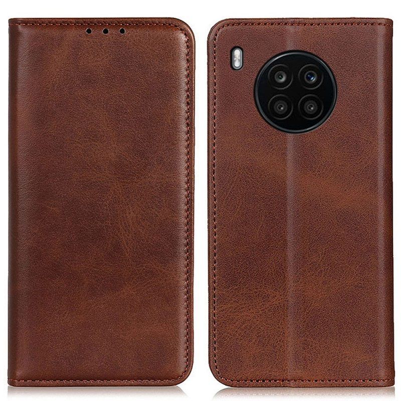 Schutzhülle Für Honor 50 Lite Flip Case Elegantes Spaltleder