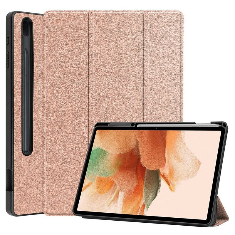 Smart Case Samsung Galaxy Tab S7 Fe Dreifach Gefalteter Stifthalter