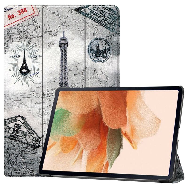 Smart Case Samsung Galaxy Tab S7 Fe Eiffelturm Stifthalter