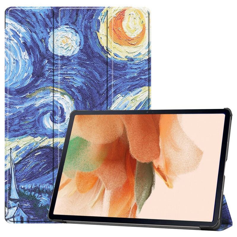 Smart Case Samsung Galaxy Tab S7 Fe Sternennacht Stifthalter