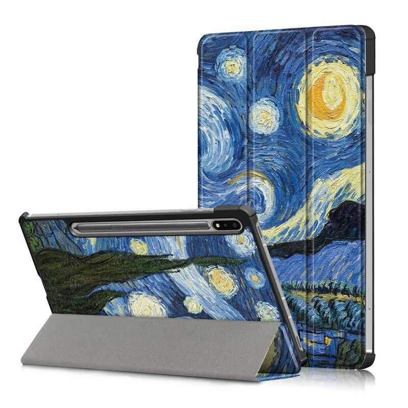 Smart Case Samsung Galaxy Tab S7 Fe Verstärkter Van Gogh