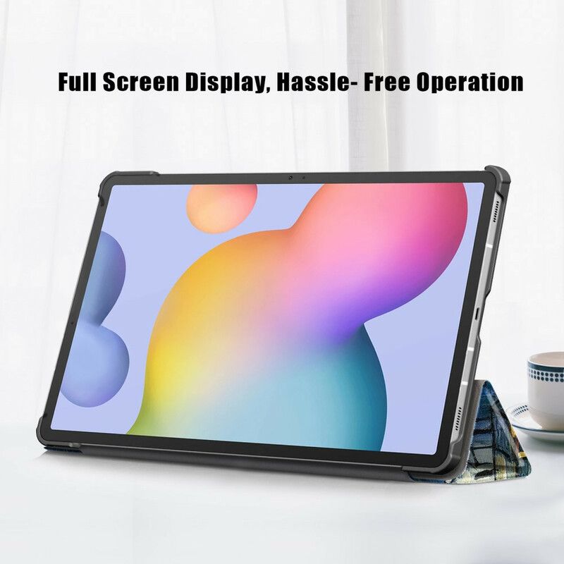 Smart Case Samsung Galaxy Tab S7 Fe Verstärkter Van Gogh