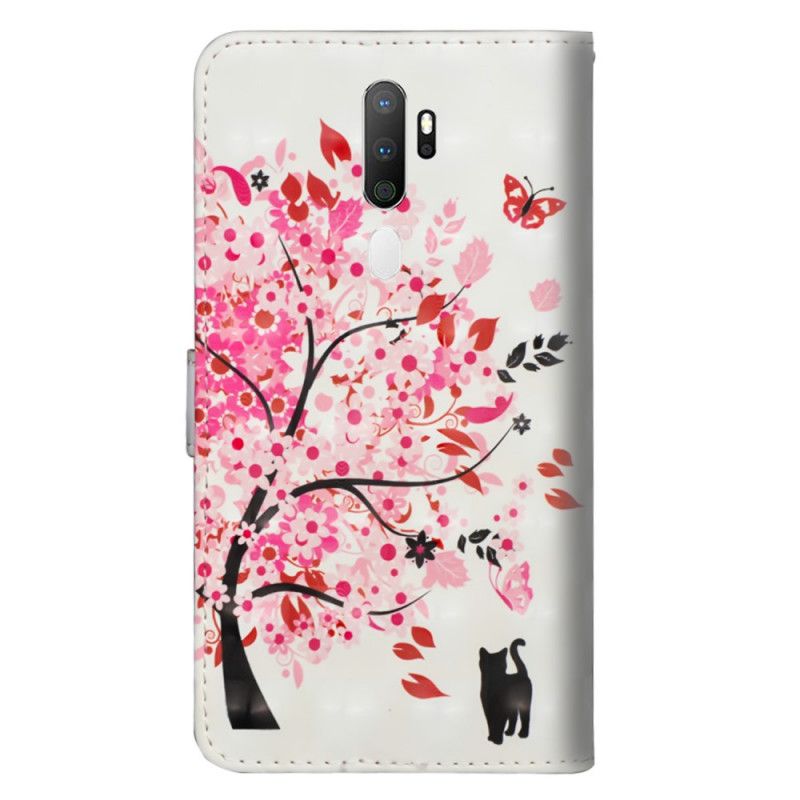 Lederhüllen Für Oppo A5 2020 Rosa Baum