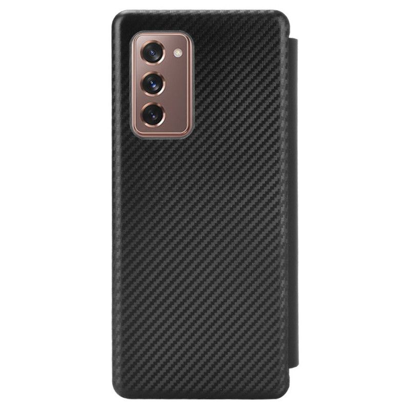 Case Für Samsung Galaxy Z Fold 2 Schwarz Kohlefaser