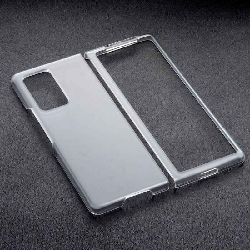 Hülle Samsung Galaxy Z Fold 2 Handyhülle Transparenter Matter Kunststoff