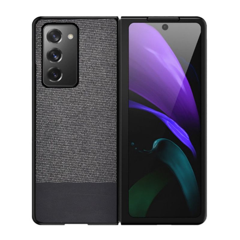 Hülle Samsung Galaxy Z Fold 2 Schwarz Kunstleder Und Stoffimitat