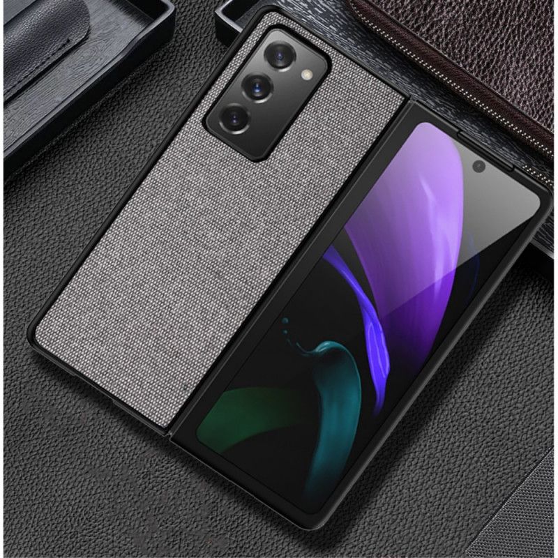 Hülle Samsung Galaxy Z Fold 2 Schwarz Stoffhybrid