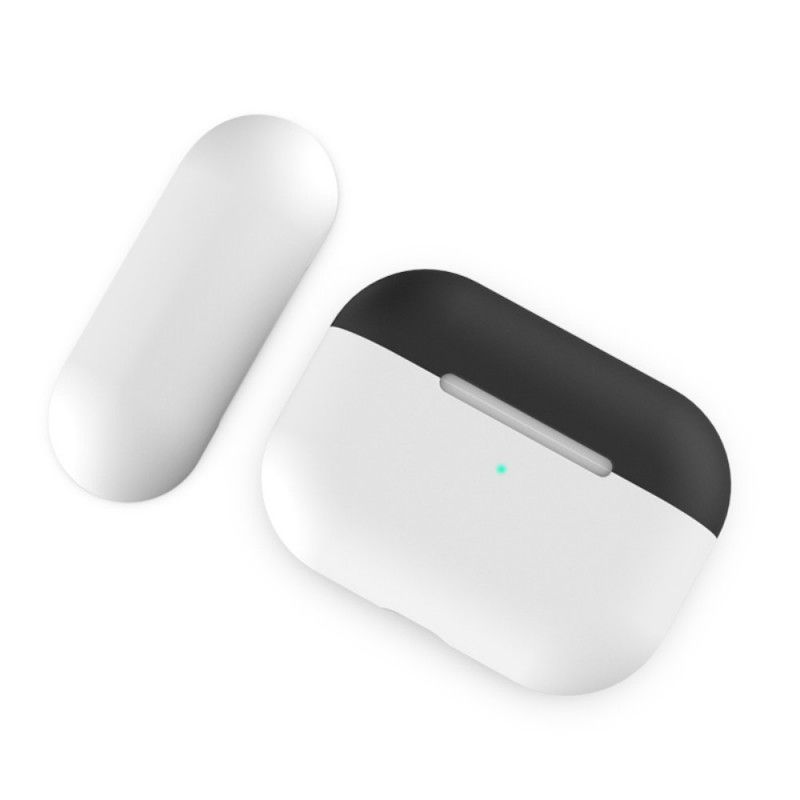 Hülle AirPods Pro Weiß Handyhülle Zweifarbiges Silikon