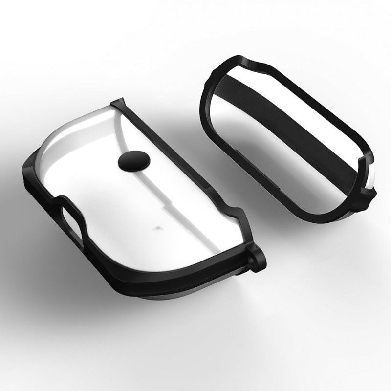 Hülle Für AirPods Pro Grau Transparente Zweifarbige Matte
