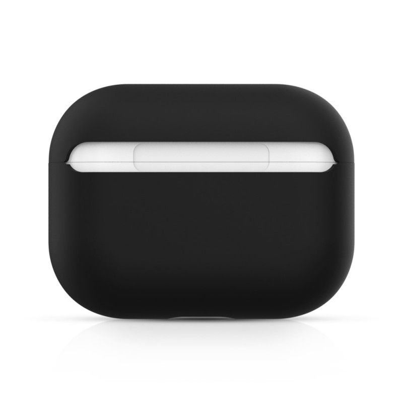 Hülle Für AirPods Pro Schwarz Klassisches Flexibles Silikon