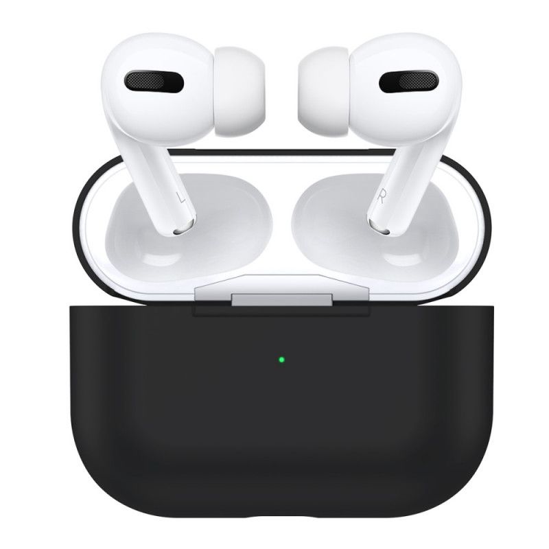 Hülle Für AirPods Pro Schwarz Klassisches Silikon