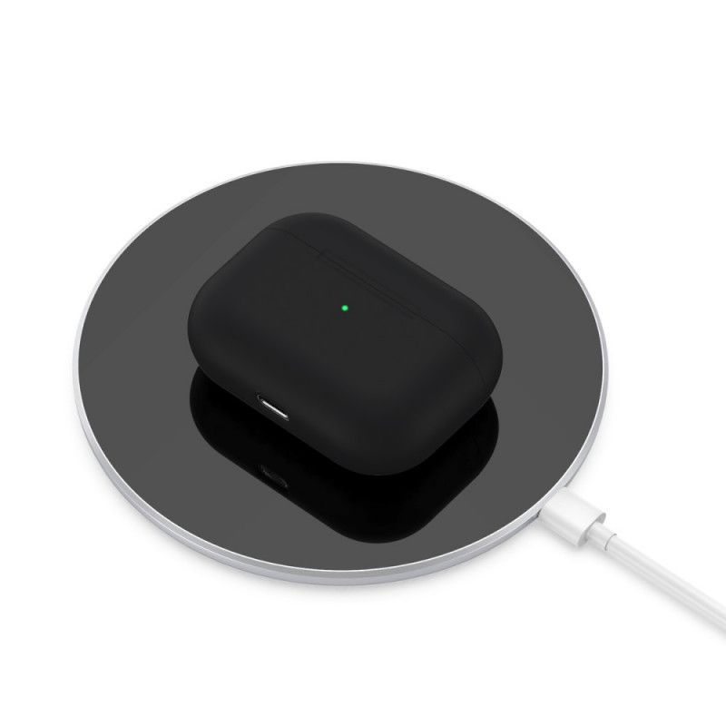 Hülle Für AirPods Pro Schwarz Klassisches Silikon