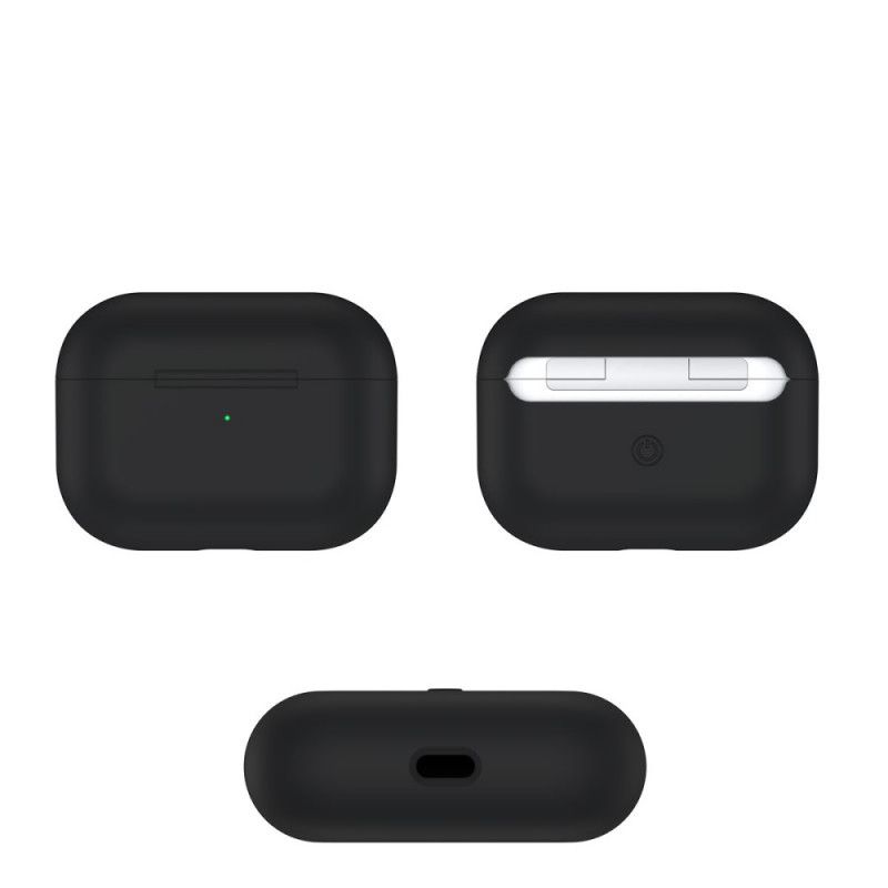 Hülle Für AirPods Pro Schwarz Klassisches Silikon