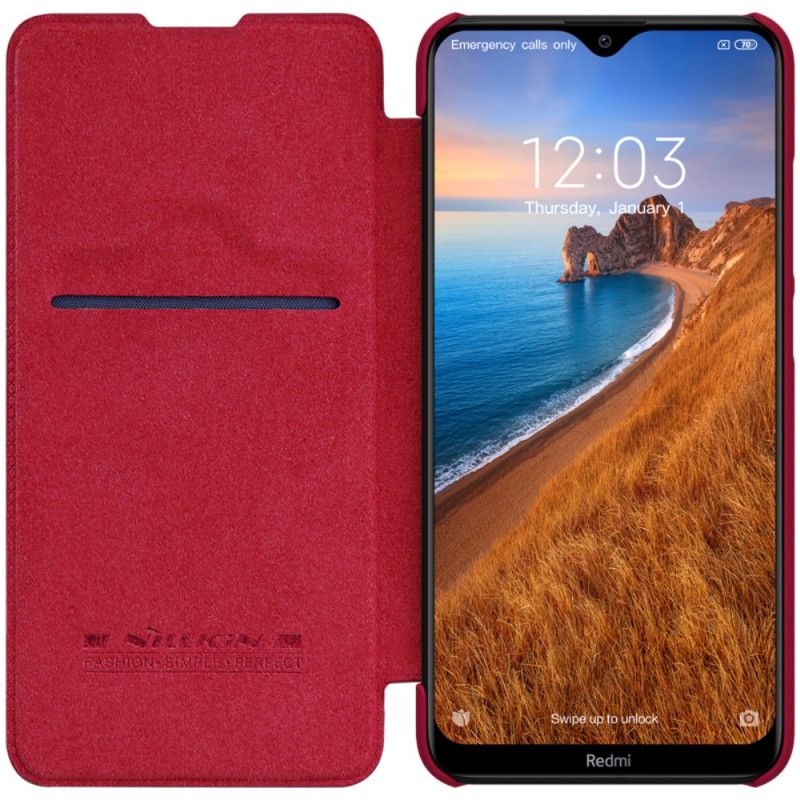 Flip Case Für Xiaomi Redmi 8 Schwarz Nillkin-Qin-Serie