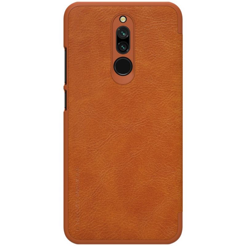 Flip Case Für Xiaomi Redmi 8 Schwarz Nillkin-Qin-Serie