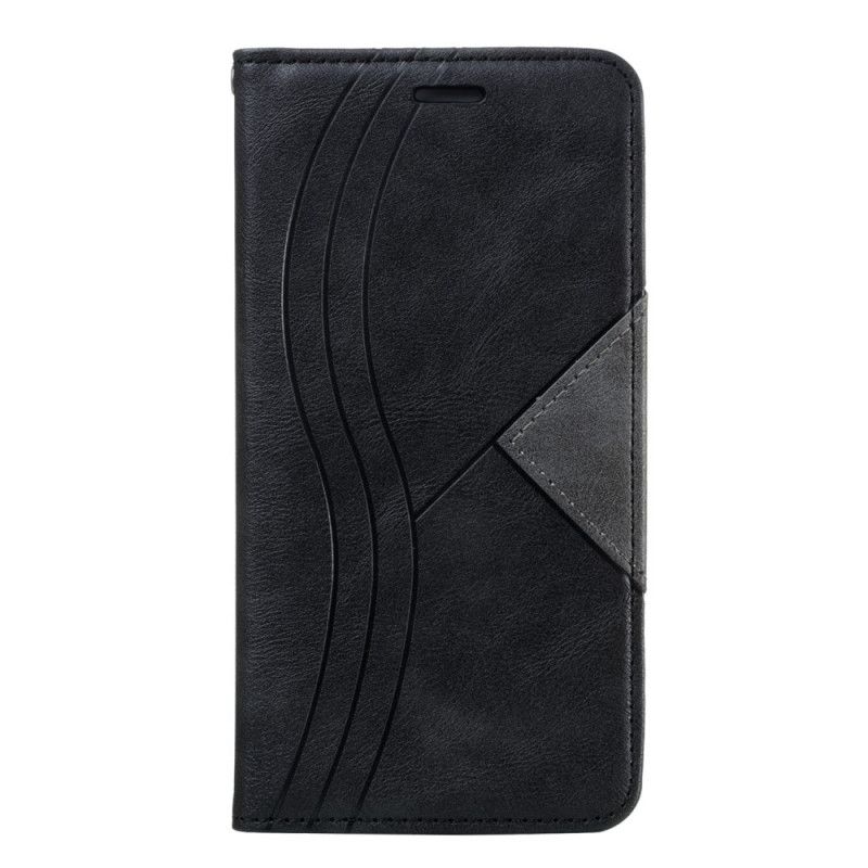 Flip Case Xiaomi Redmi 8 Grau Wellenlederstil