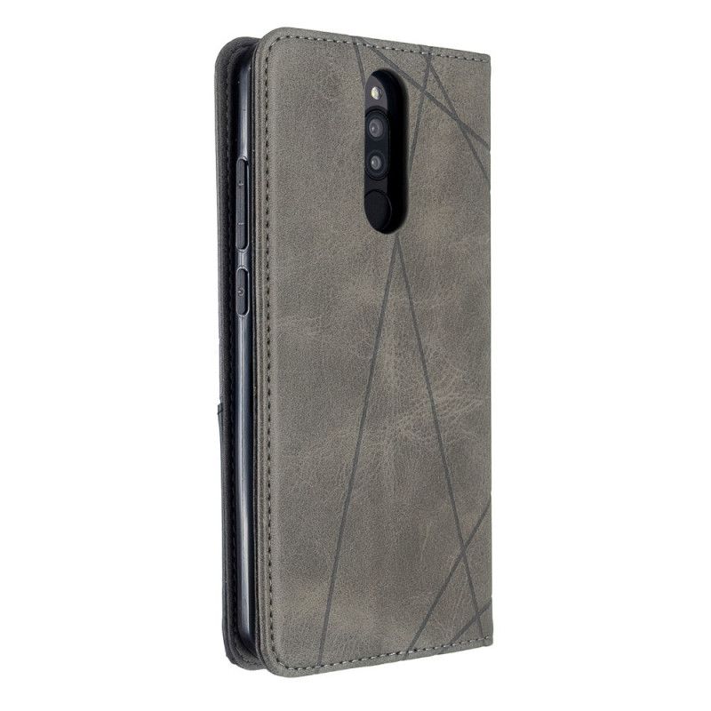 Flip Case Xiaomi Redmi 8 Schwarz Künstlerstil