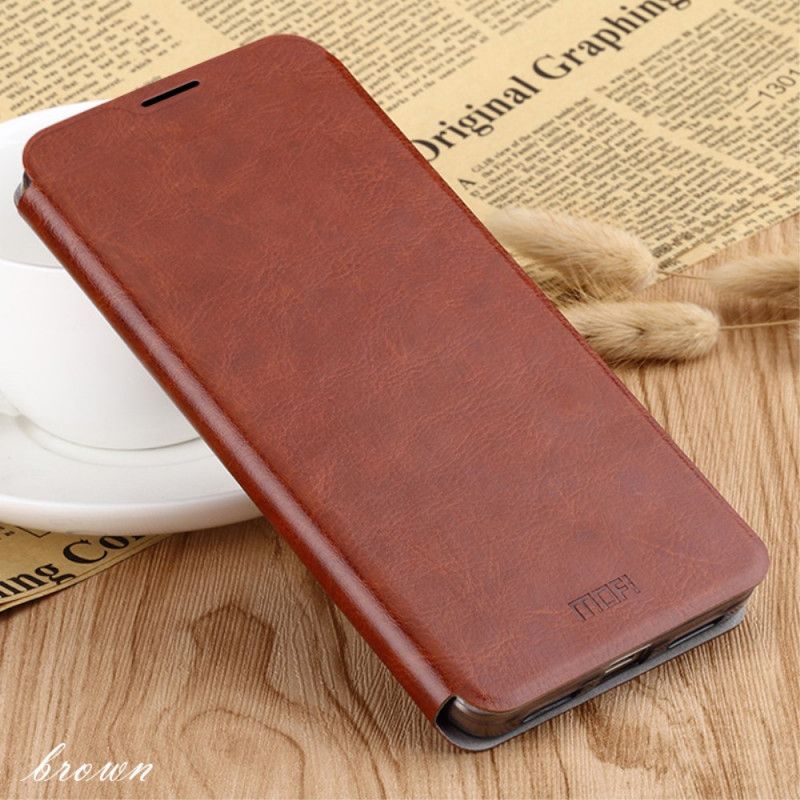 Flip Case Xiaomi Redmi 8 Schwarz Vintage Mofi