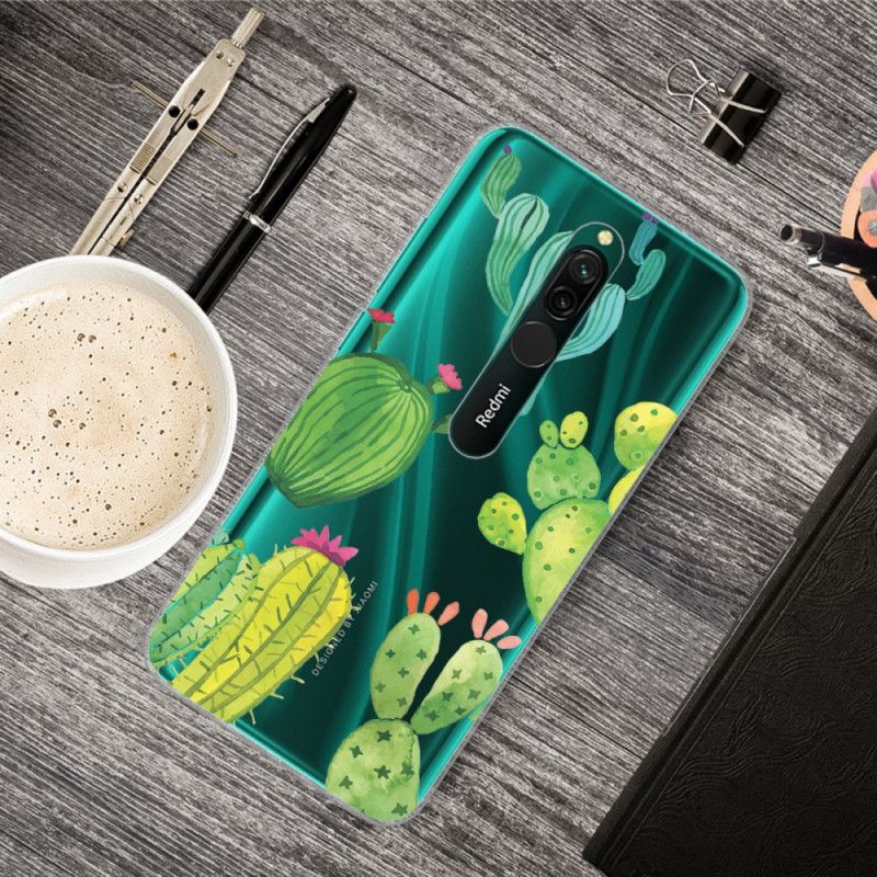 Hülle Für Xiaomi Redmi 8 Aquarellkaktus