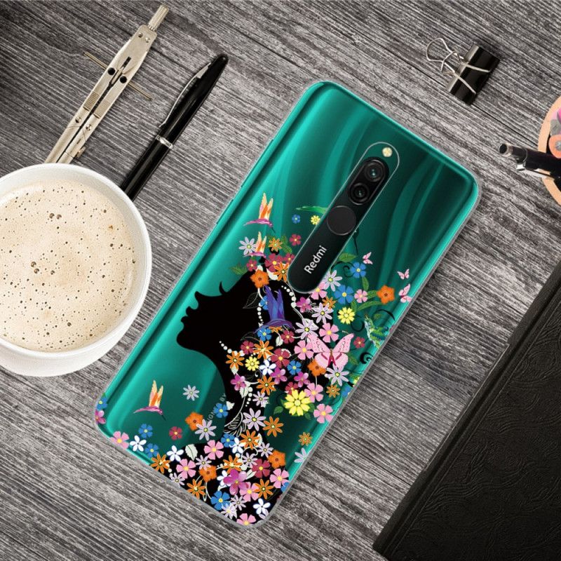 Hülle Für Xiaomi Redmi 8 Hübscher Blütenkopf