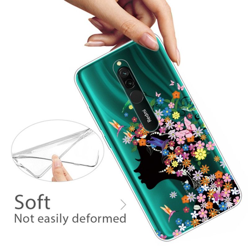 Hülle Für Xiaomi Redmi 8 Hübscher Blütenkopf