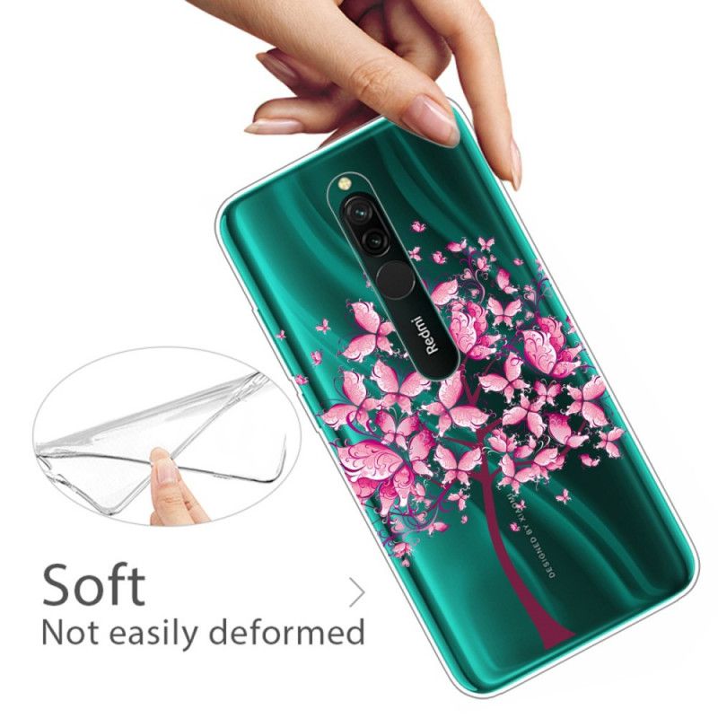 Hülle Für Xiaomi Redmi 8 Rosa Baumkrone