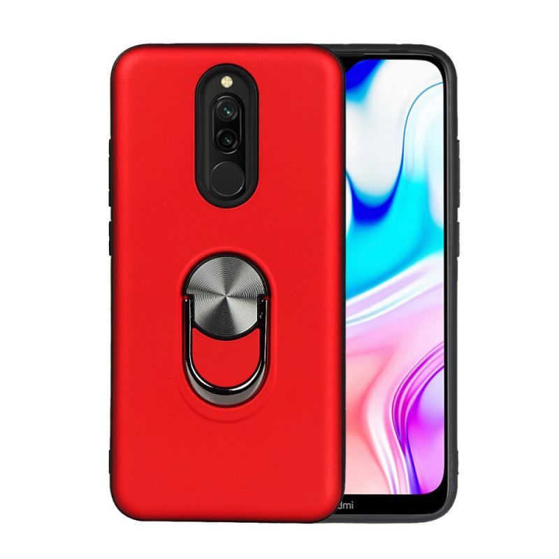 Hülle Für Xiaomi Redmi 8 Schwarz Abnehmbar Mit Stützring