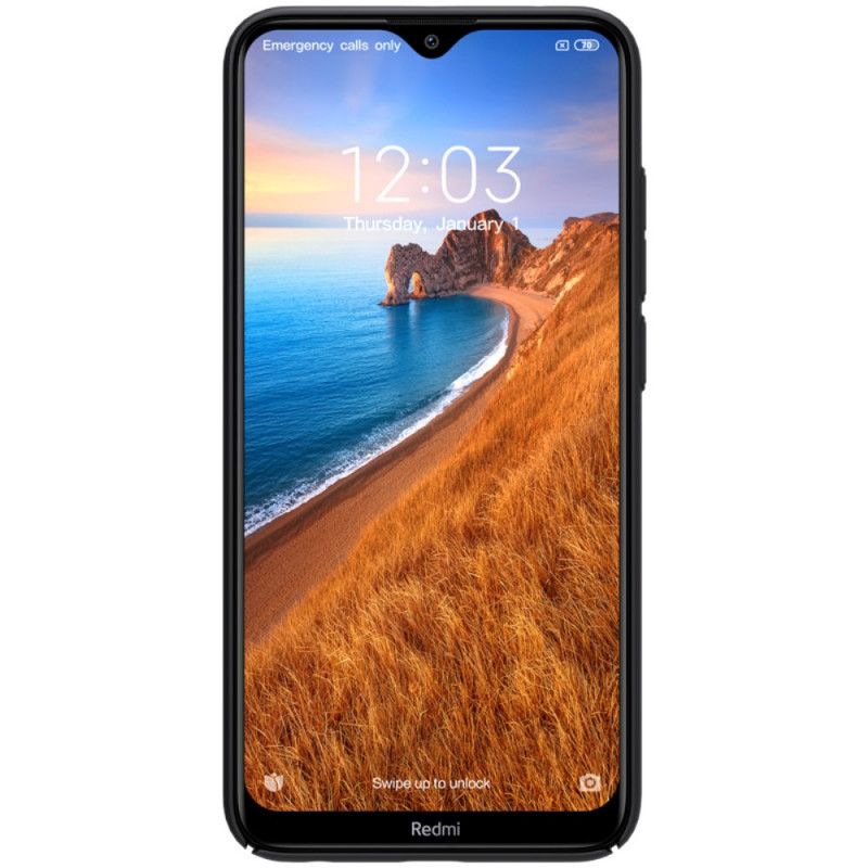 Hülle Für Xiaomi Redmi 8 Schwarz Starrer Gefrosteter Nillkin