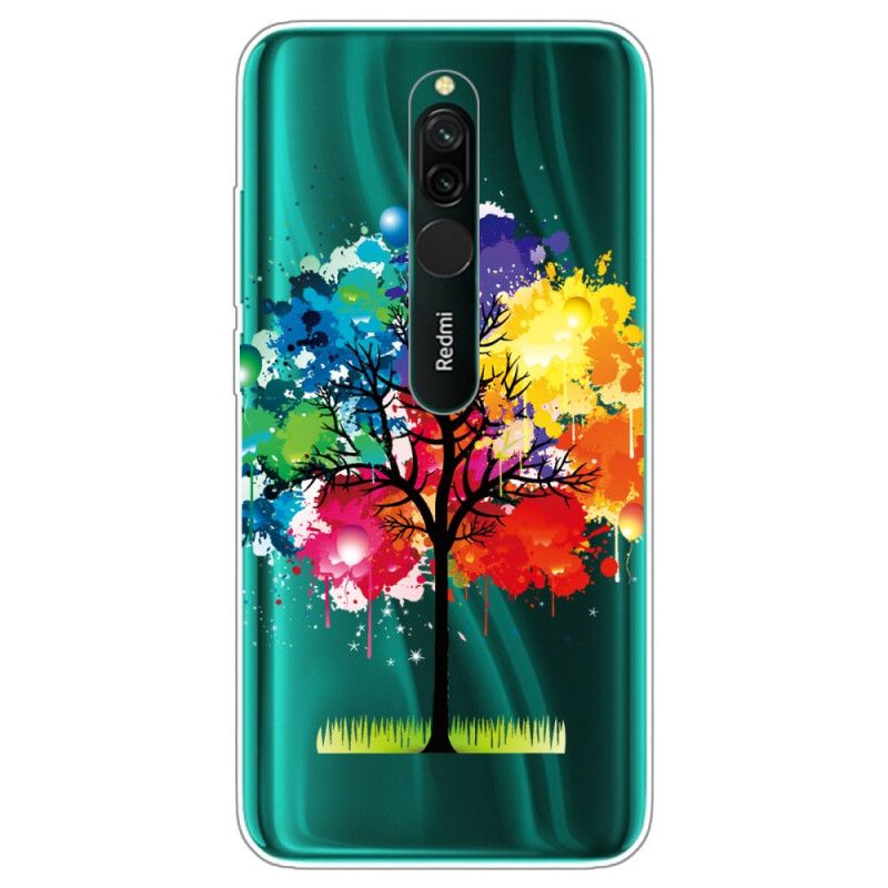 Hülle Für Xiaomi Redmi 8 Transparenter Aquarellbaum