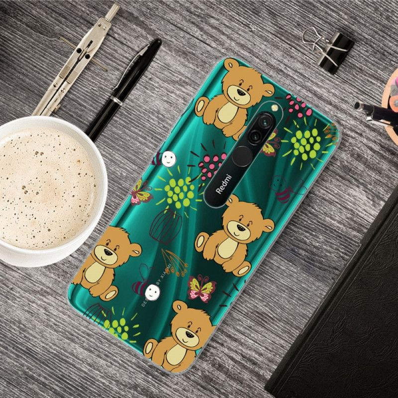 Hülle Xiaomi Redmi 8 Handyhülle Top Teddybären