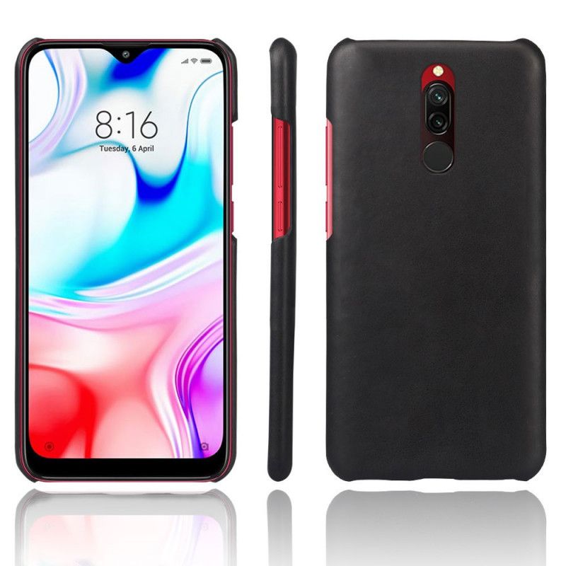 Hülle Xiaomi Redmi 8 Rot Ksq Ledereffekt