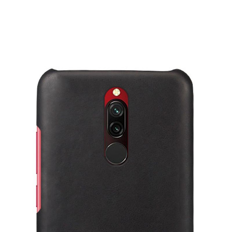 Hülle Xiaomi Redmi 8 Rot Ksq Ledereffekt