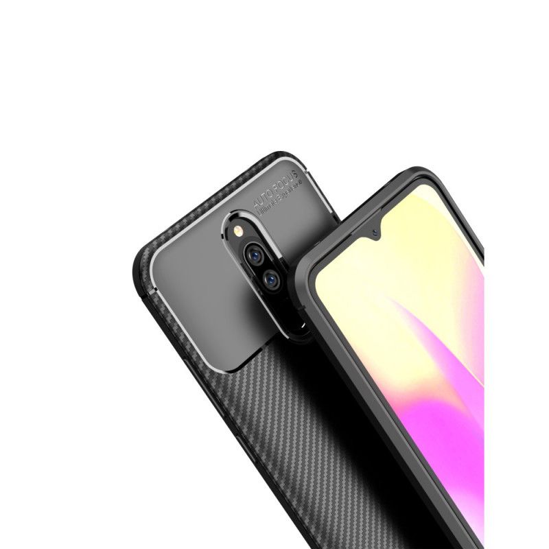 Hülle Xiaomi Redmi 8 Schwarz Flexible Kohlefaser