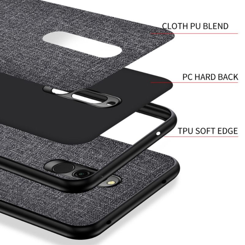 Hülle Xiaomi Redmi 8 Schwarz Hybridgewebedesign