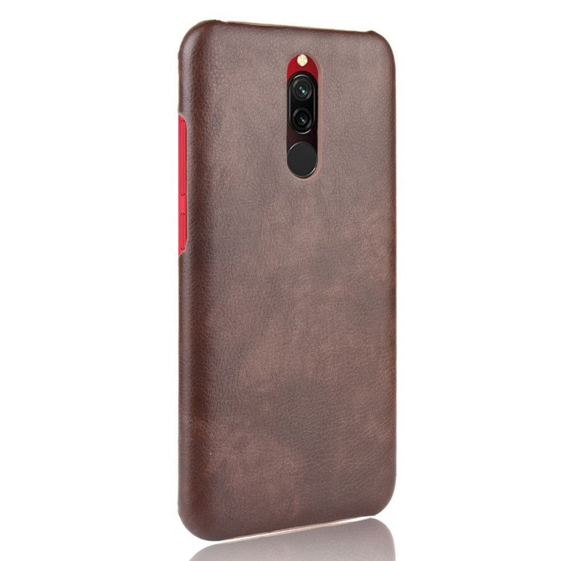 Hülle Xiaomi Redmi 8 Schwarz Performance-Ledereffekt